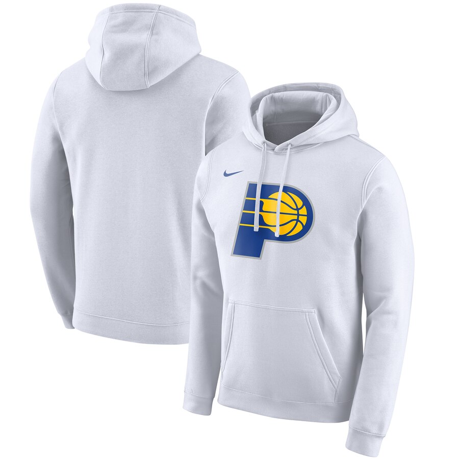 NBA Indiana Pacers Nike 201920 City Edition Club Pullover Hoodie White->orlando magic->NBA Jersey